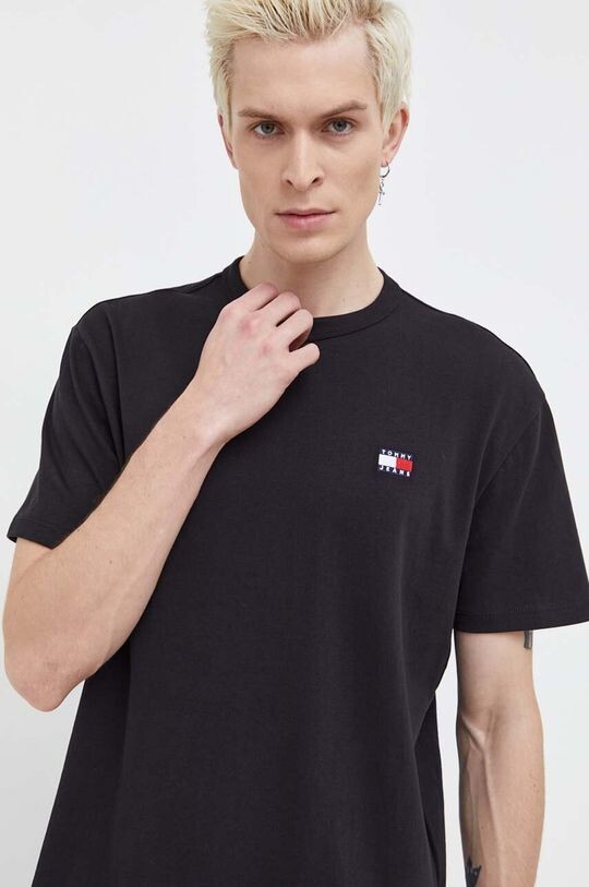 

Хлопковая футболка Tommy Jeans, черный