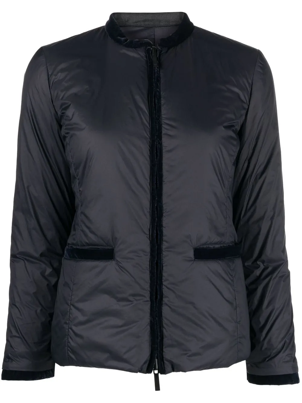 

Двусторонний пуховик EMPORIO ARMANI, синий