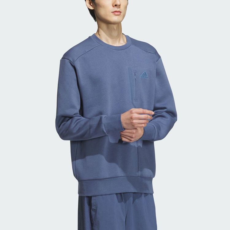 Спортивная толстовка мужская серая/синяя Adidas, серый/синий — фото 3