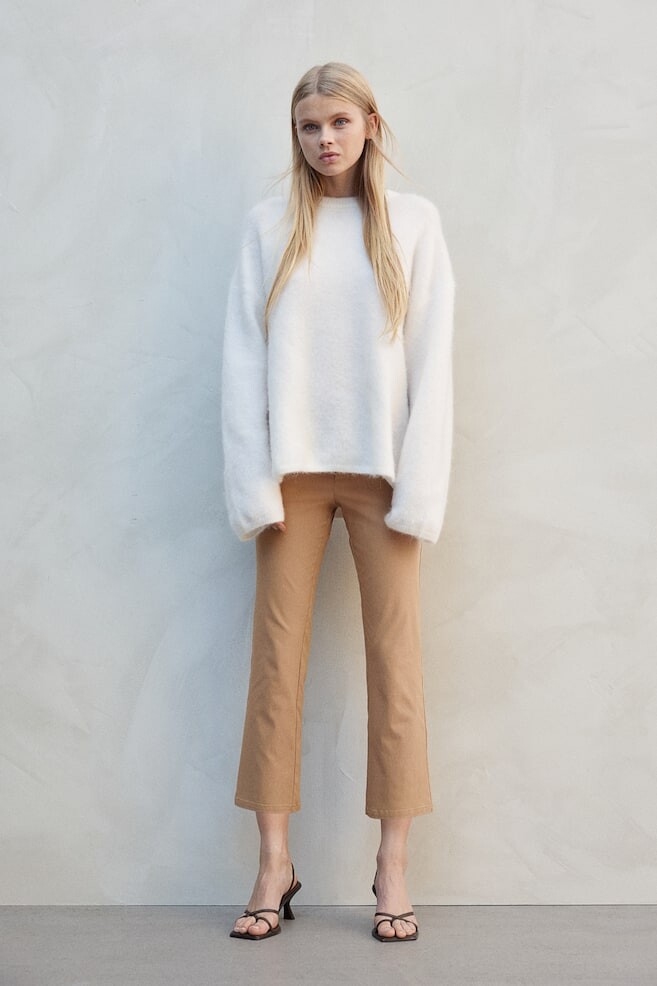 

Брюки до щиколотки H&M, бежевый