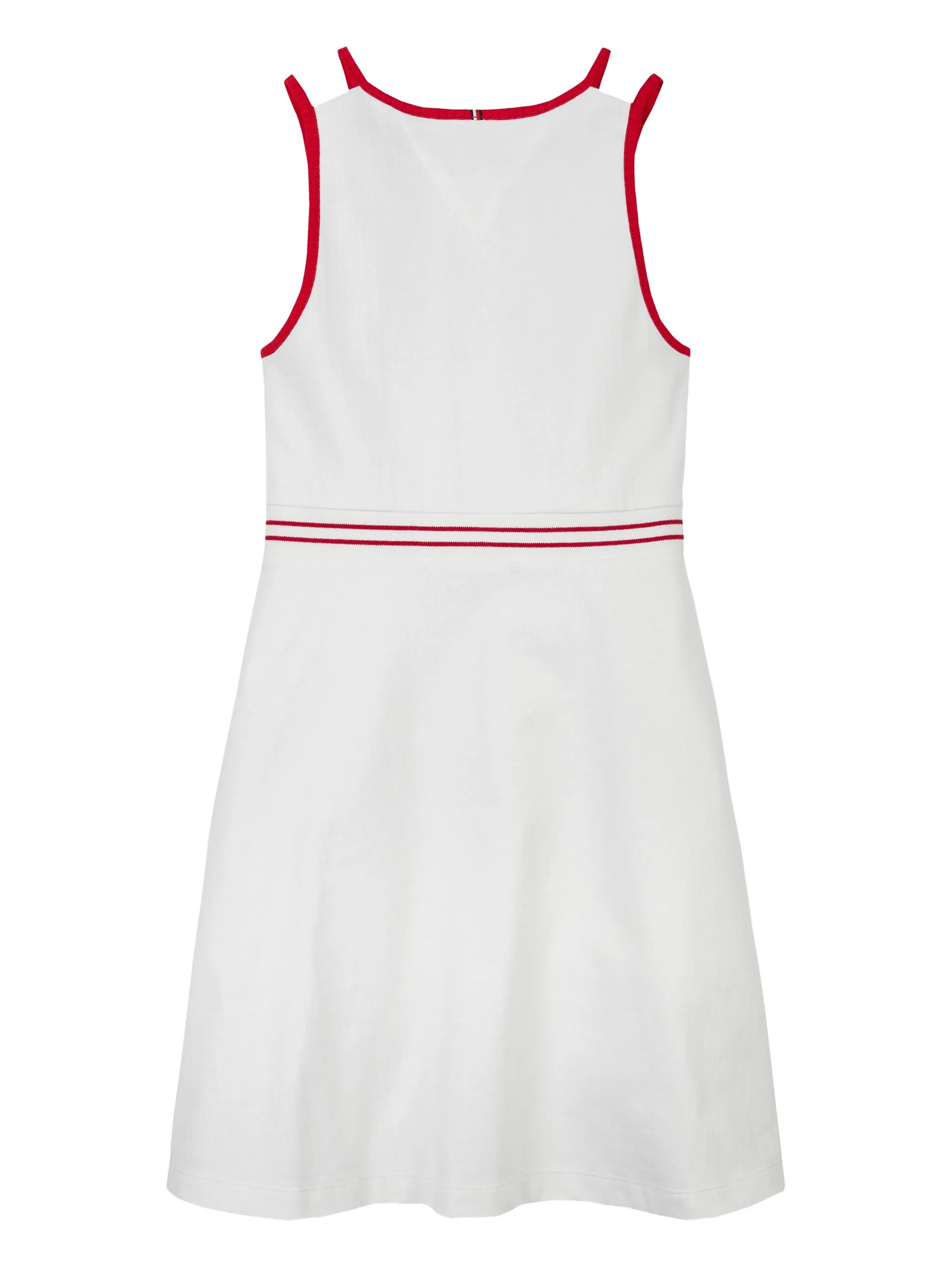 Платье с контрастной отделкой Tommy Hilfiger Junior, белый — фото 2