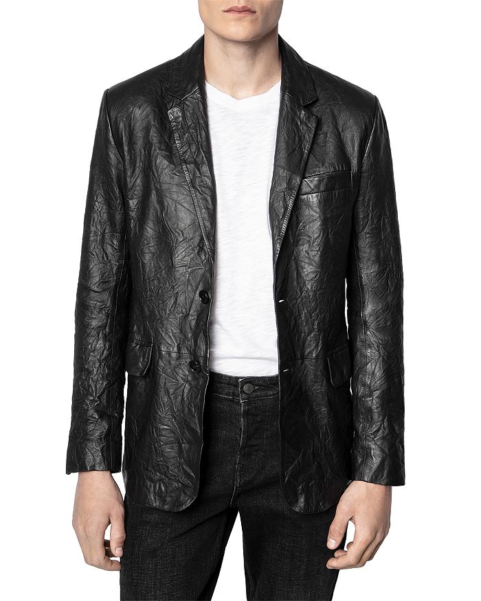 

Куртка из мятой кожи Valfried Zadig & Voltaire, черный