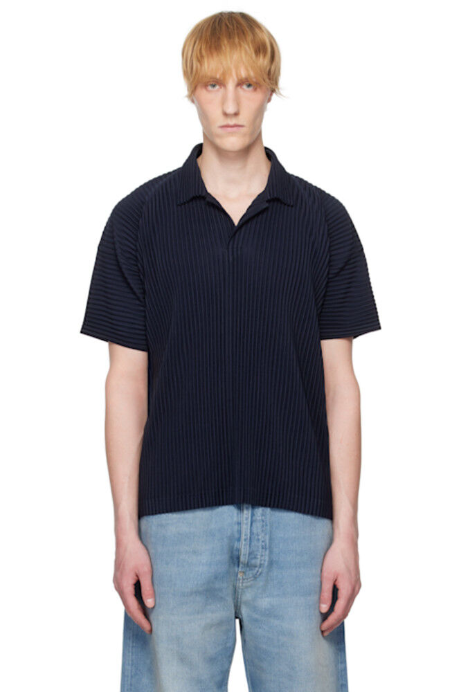 

Поло Navy Basics HOMME PLISSÉ ISSEY MIYAKE