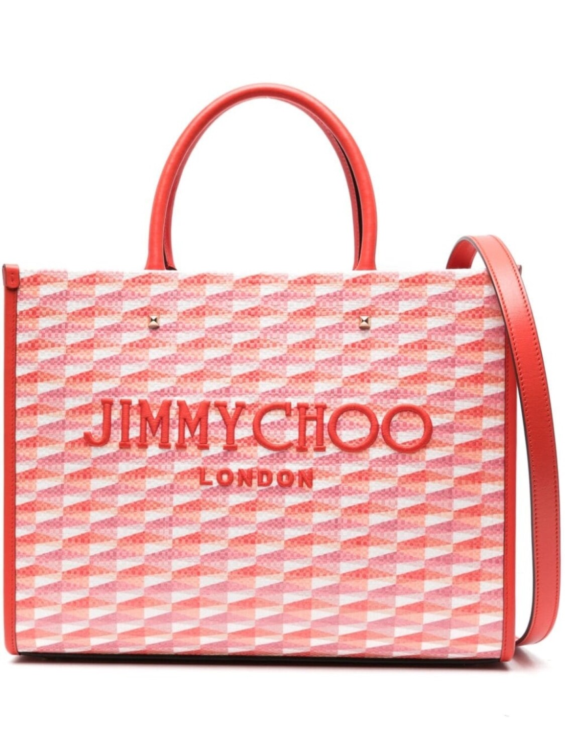 

Сумка-тоут Jimmy Choo Avenue среднего размера, красный