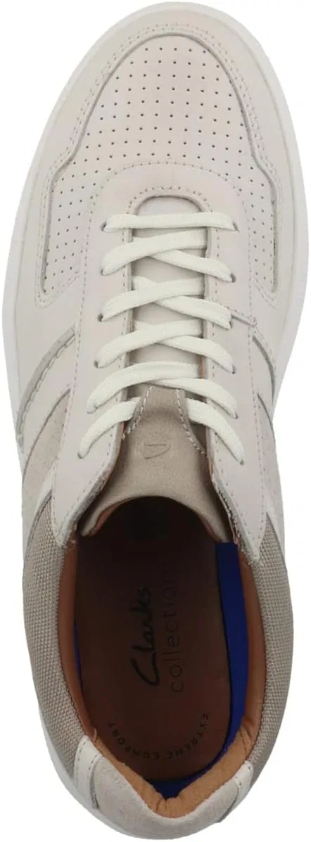 Мужские кроссовки Clarks Cambro Race Trainers, White Combi — фото 2