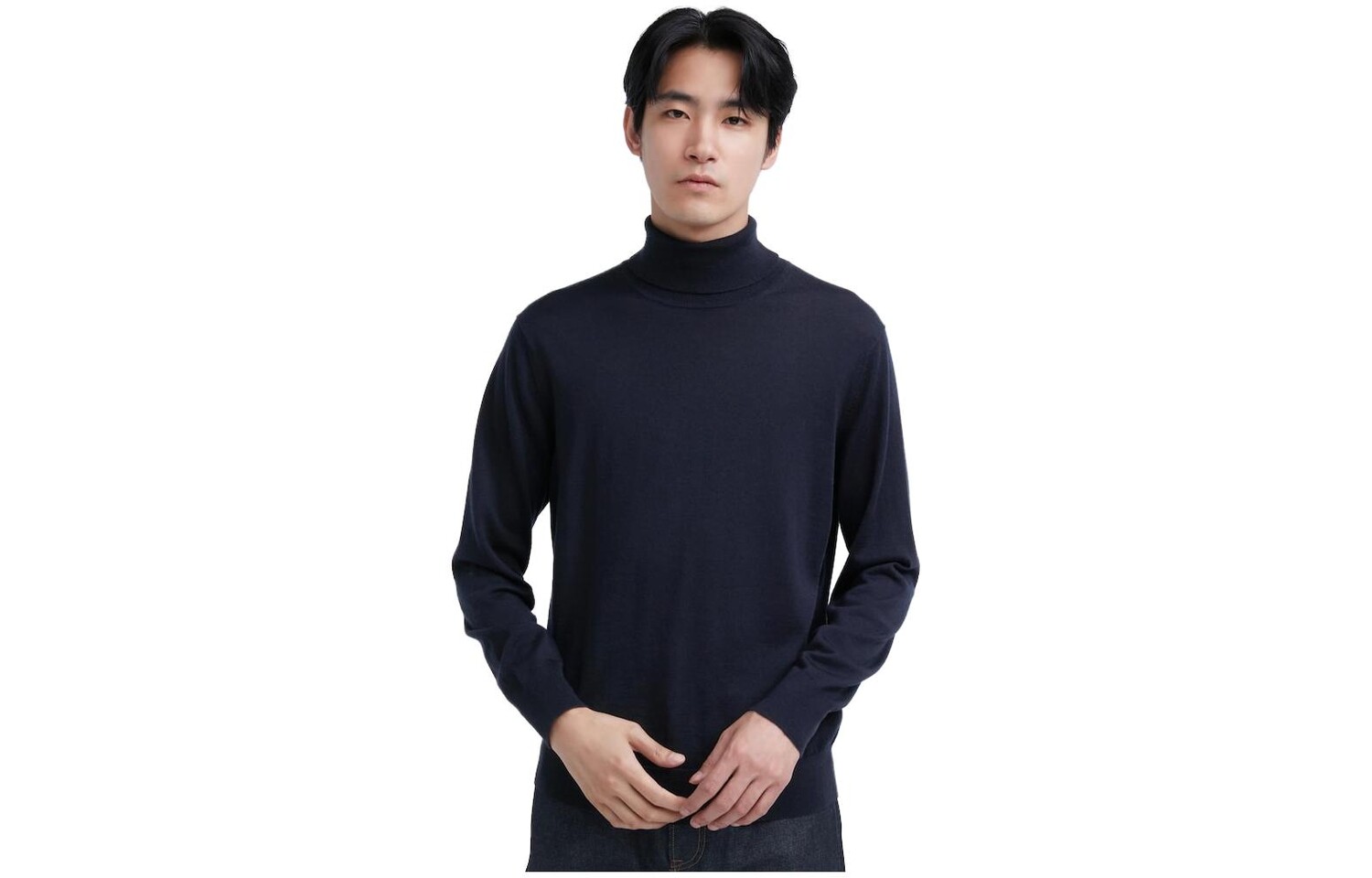

Футболка унисекс темно-синяя Uniqlo, темно-синий