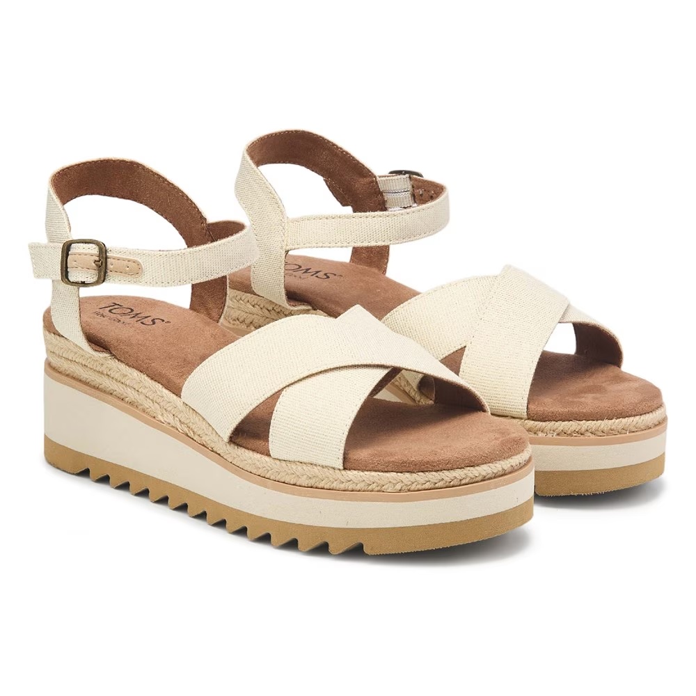 Босоножки на танкетке Noelani от Toms, natural gold