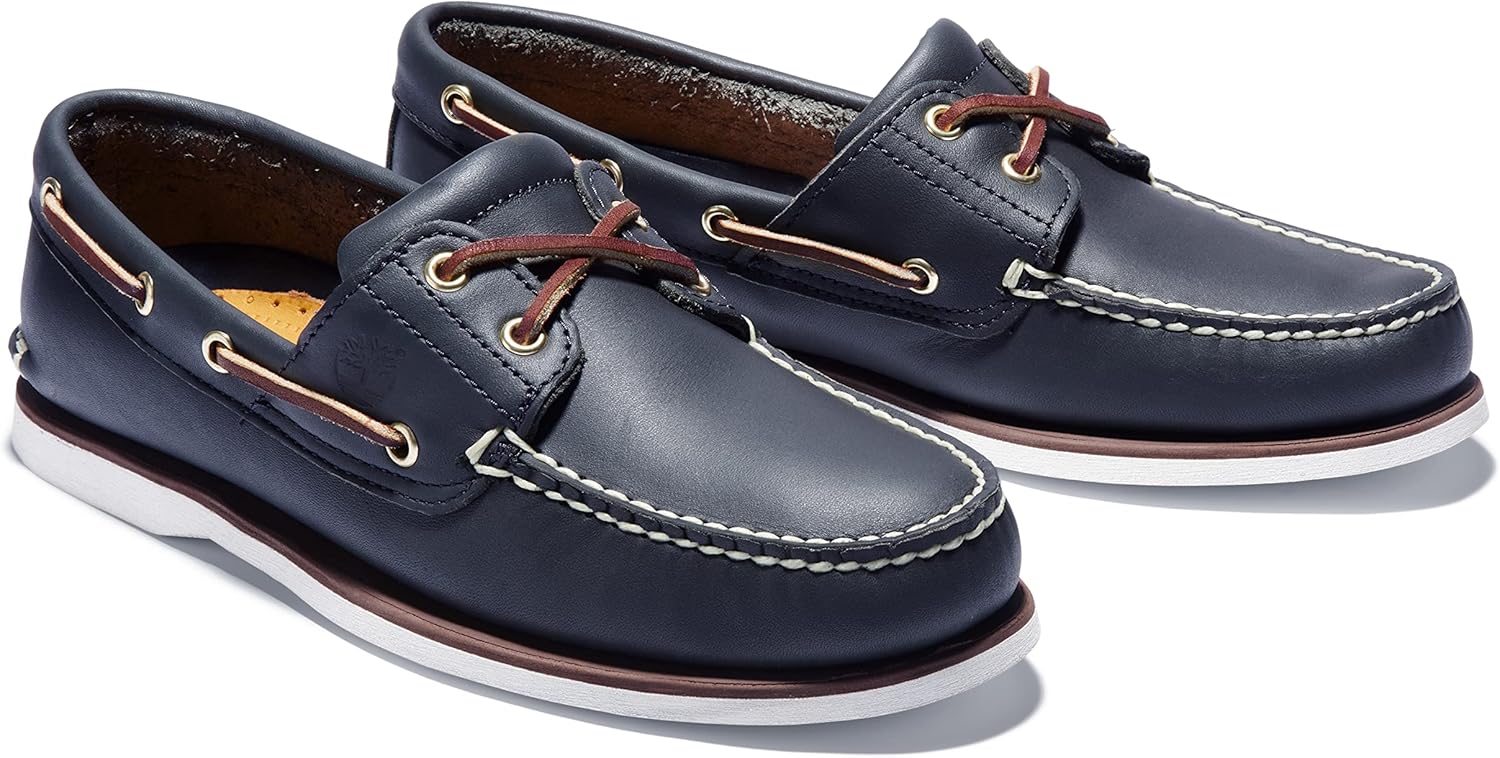 Мужские классические двухглазковые топсайдеры Timberland, синий — фото 2