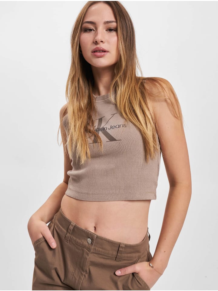 

Топ Calvin Klein, цвет shitake