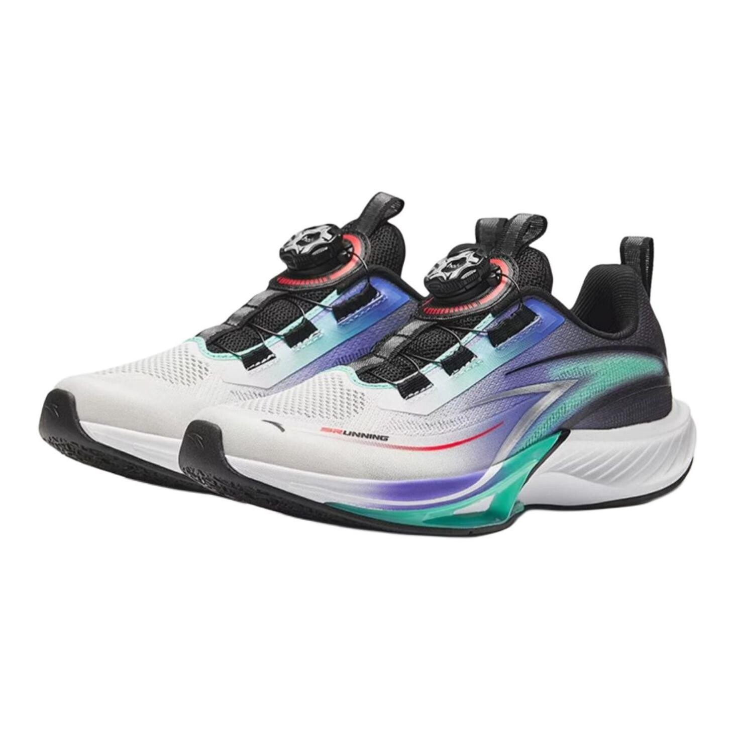 Детские кроссовки Speedy GT GS Low-top Anta Белый/Черный/Молодежный зеленый/Таинственный фиолетовый Anta Kids, зеленый — фото 3