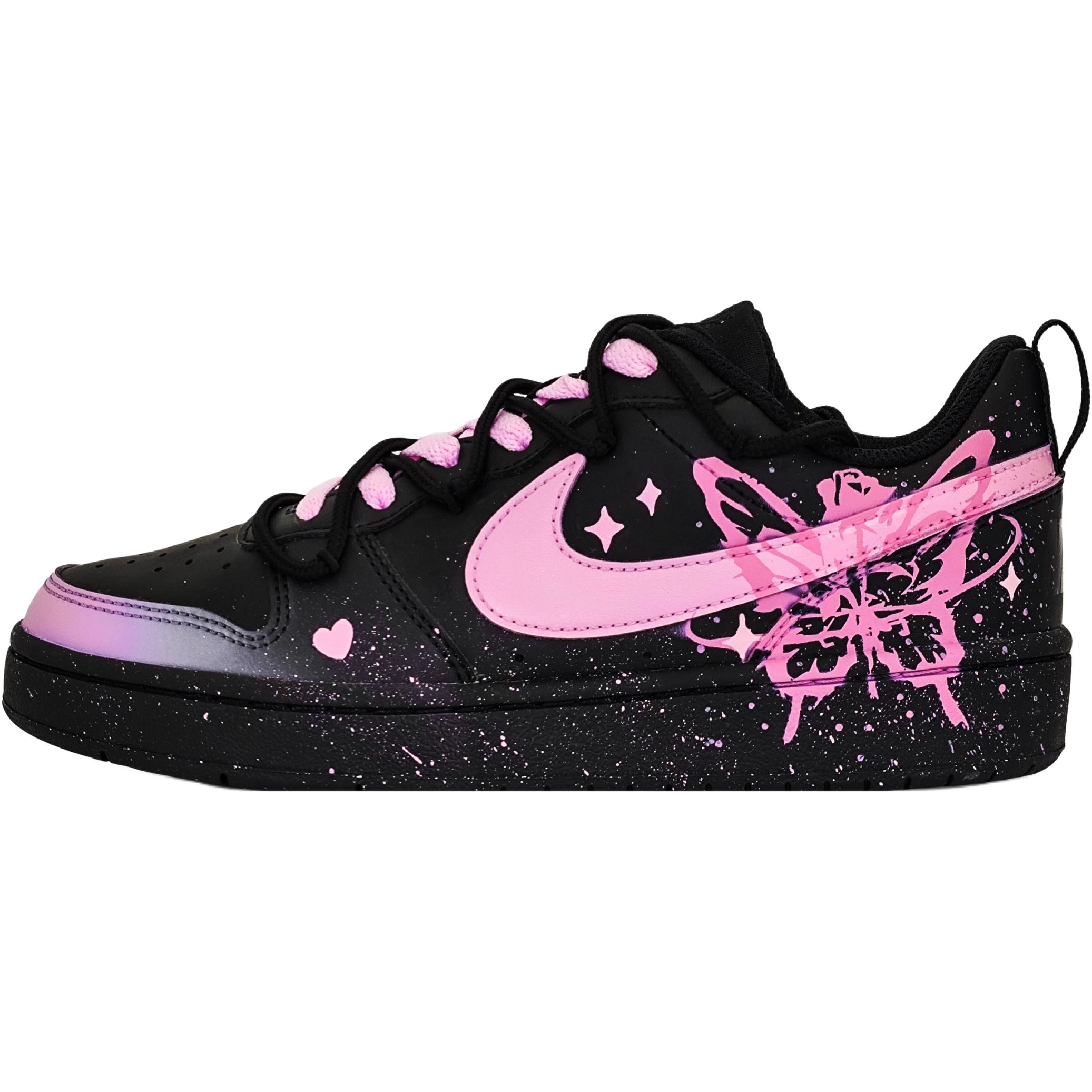 

Детские кроссовки для скейтбординга Court Borough с амортизацией, износостойкие, противоскользящие, с низким верхом, для подростков Nike, черный