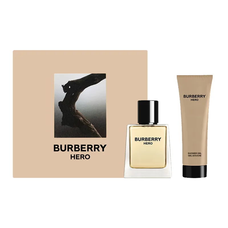 Burberry Мужской туалетный парфюм Hero New Version Cherished Love Box, 50 мл + гель для душа, 75 мл, Burberry Hero Men's Light Cologne New Version Love Gift Box (50mL+75ML) — фото 2
