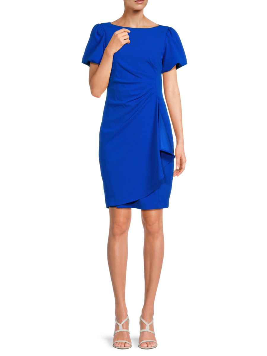 

Мини-платье с рюшами DKNY, цвет Cobalt