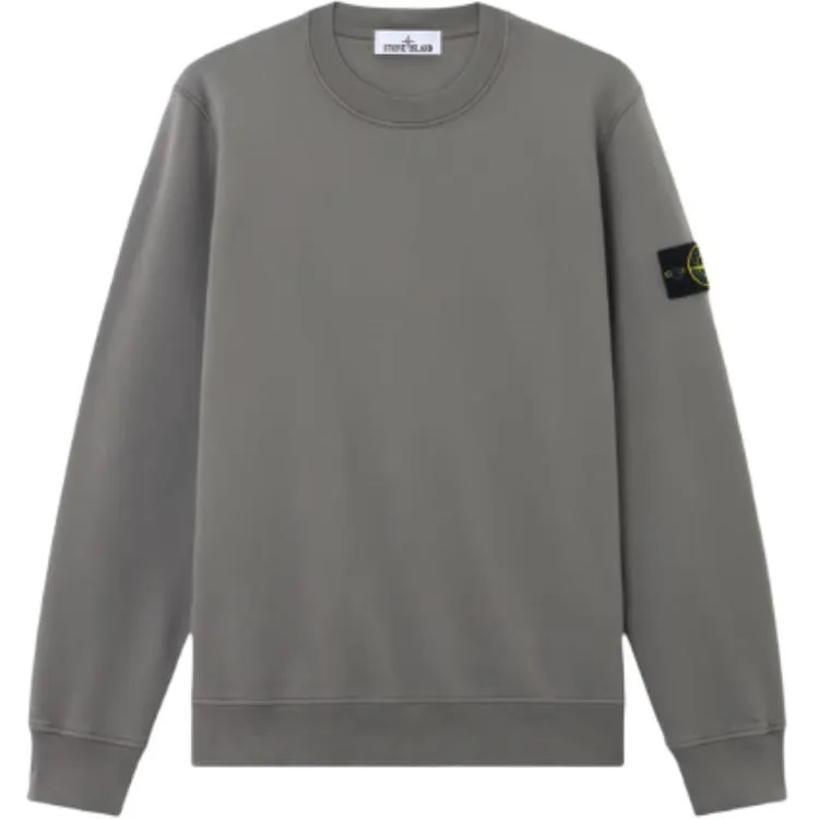 Толстовка с логотипом STONE ISLAND, Concrete Gray