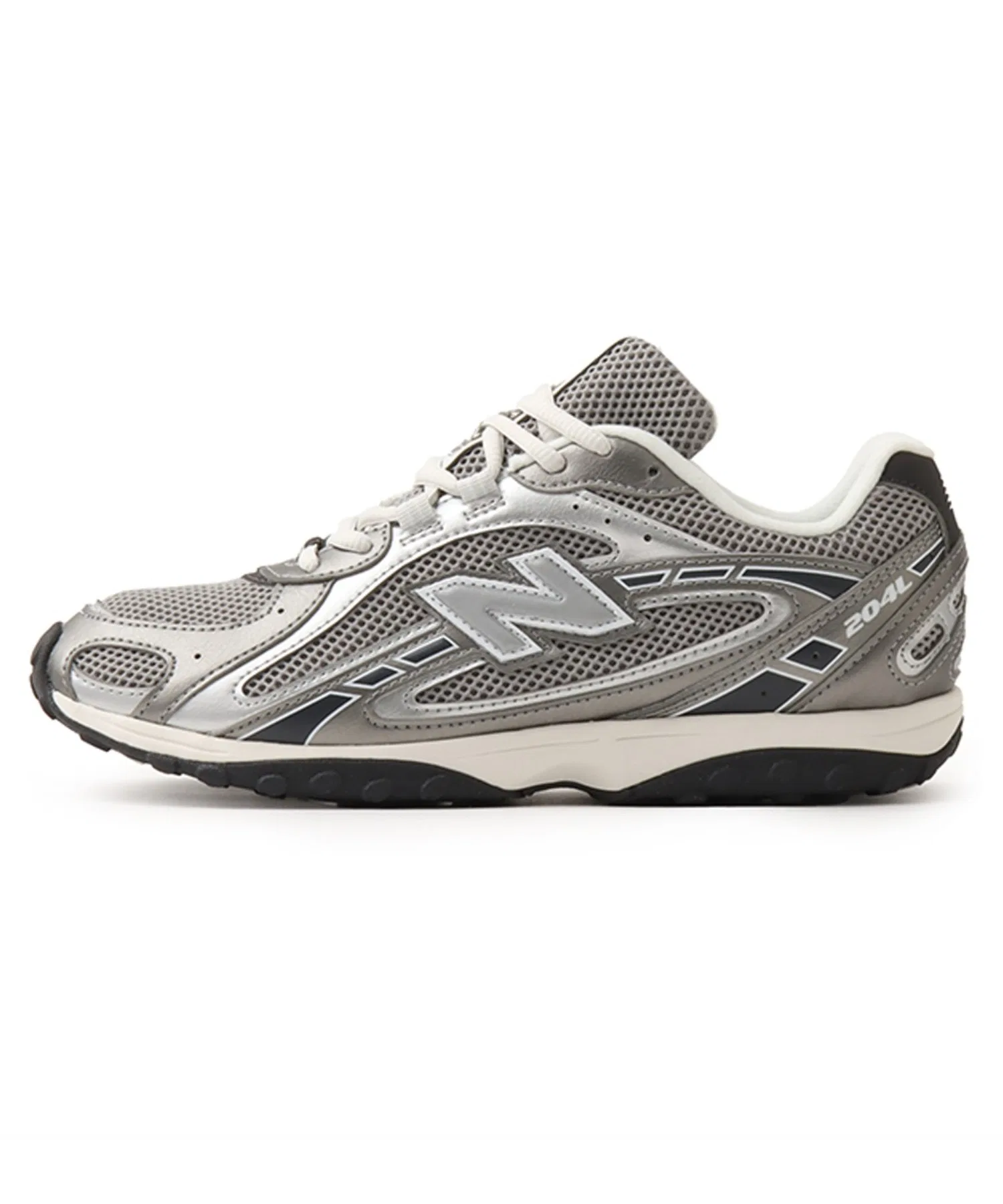 Унисекс кроссовки из синтетических материалов New Balance U204L1KP серебряные — фото 4