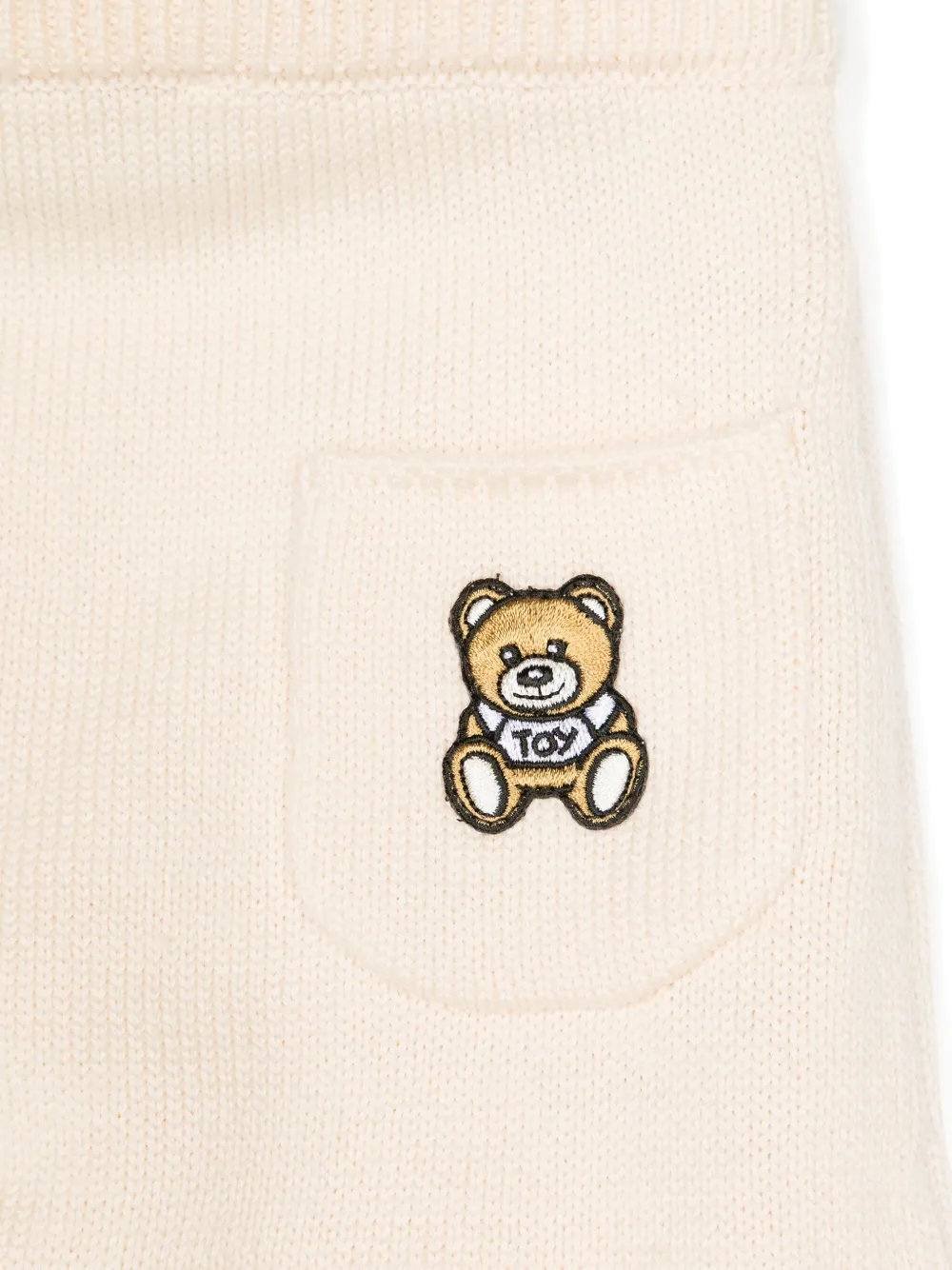 Трикотажный комплект с брюками Moschino Kids, нейтральный — фото 3