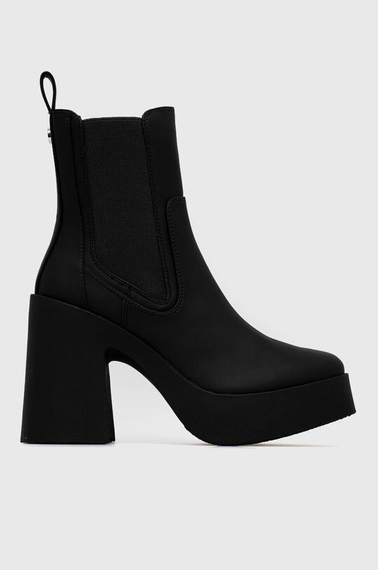 Ботинки женские челси Steve Madden на высоком каблуке, черный