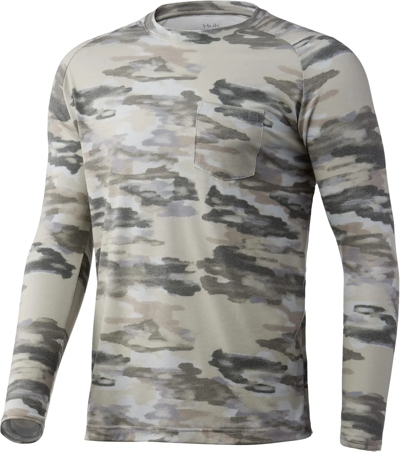 

HUK мужская футболка Waypoint с длинным рукавом | Performance T-Shirt +50 UPF