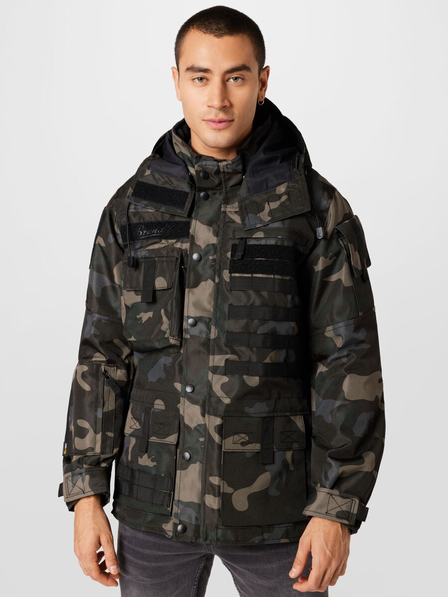 Всесезонная куртка Brandit Between-Season Jacket, цвет khaki/dark green — фото 2