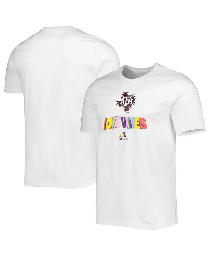

Мужская белая футболка Texas A&M Aggies Pride Fresh Adidas