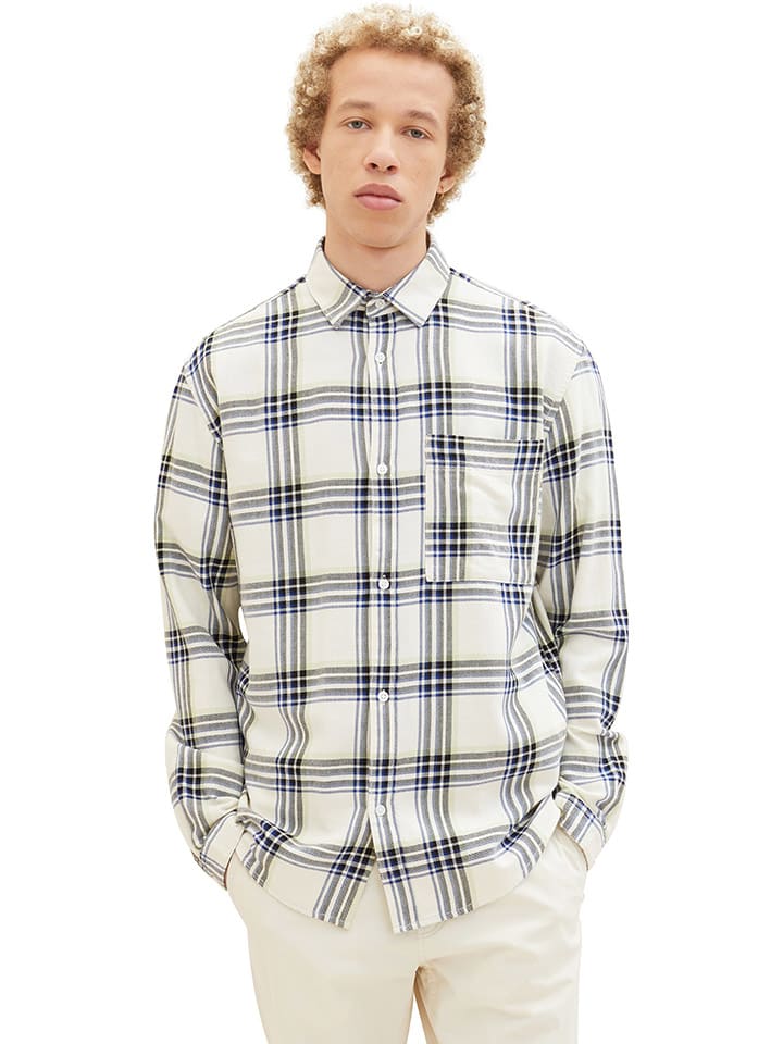 

Tom Tailor Рубашка - Свободный крой - кремового цвета