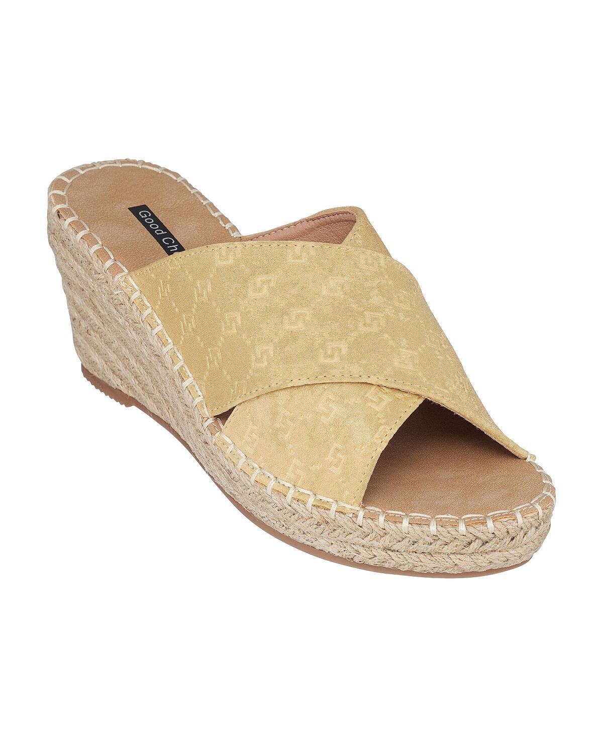 

Женские босоножки Darline Espadrille на танкетке GC Shoes, желтый