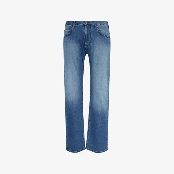 

Прямые джинсы Regular-Fit Emporio Armani, синий