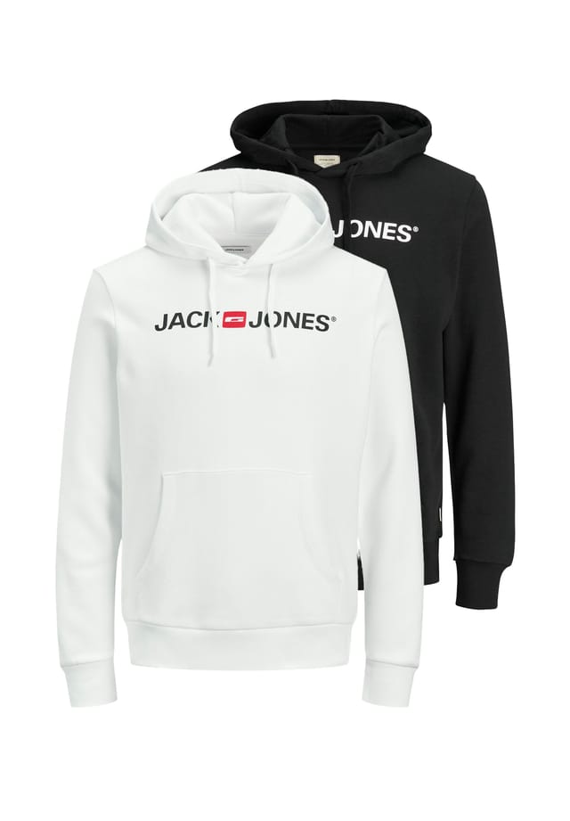 

Толстовка / толстовка с капюшоном 2 шт. в упаковке Jack & Jones, черный