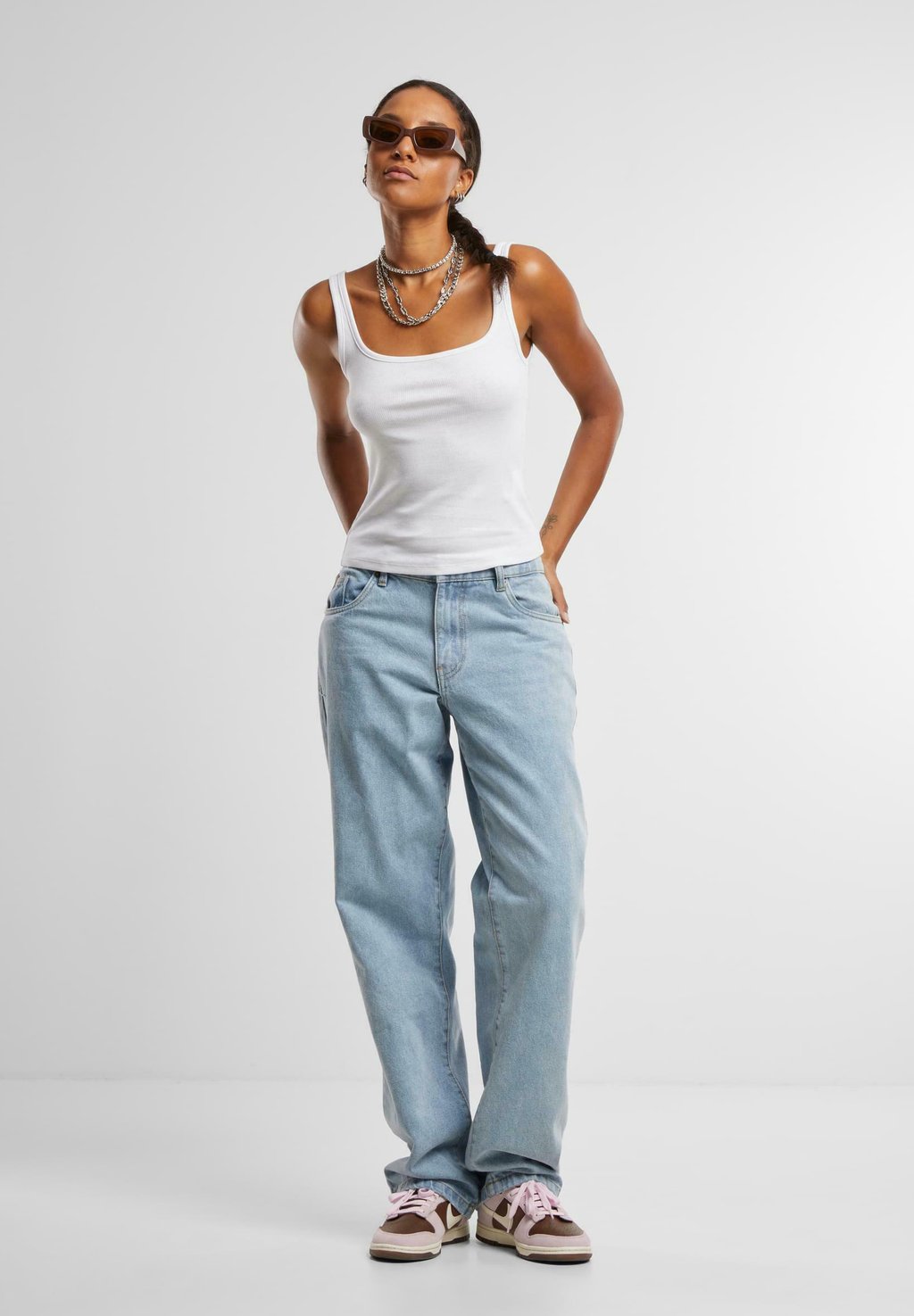 

Топ WIDE NECK 2-PACK Urban Classics, белый