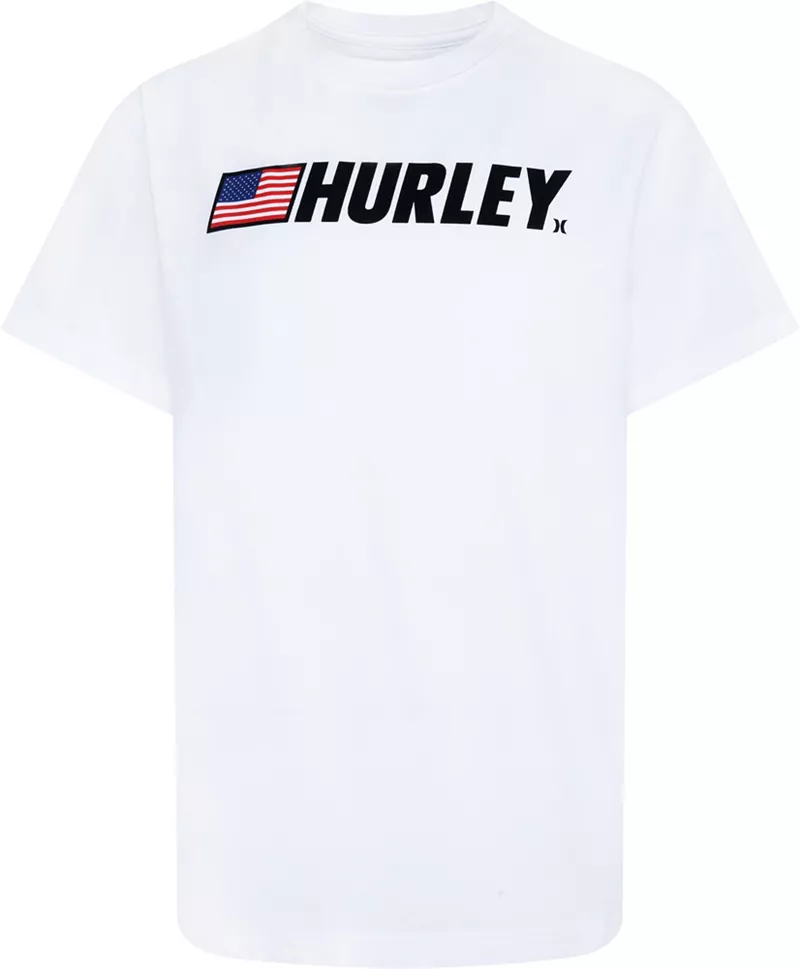 

Футболка Fastlane USA для мальчиков Hurley, белый