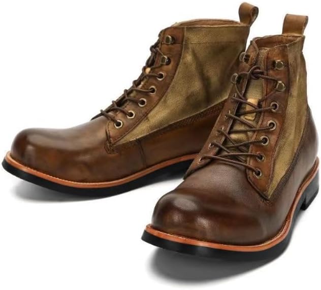 

Мужские классические туристические ботинки, повседневные чукка-ботинки, ботинки, мотоциклетные ботинки, зимние ботинки с утеплителем из меха для мужчин Hhhchpm, коричневый