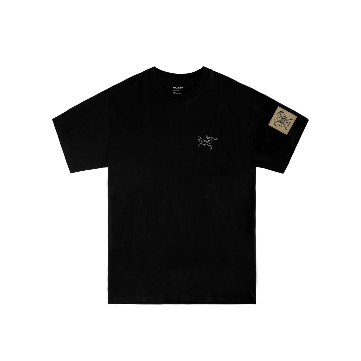 Футболка хлопковая с принтом Arcteryx Kragg черная