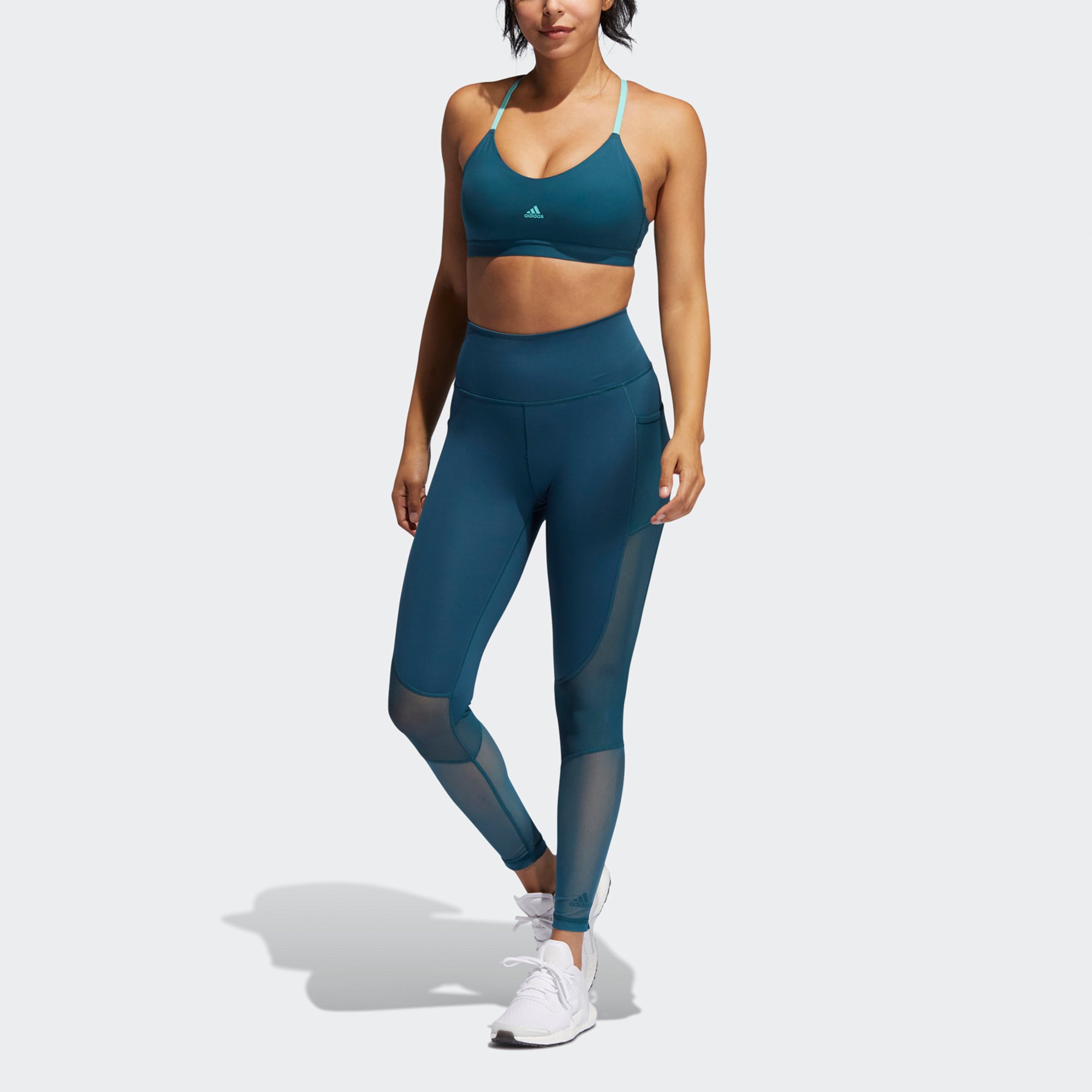 Брюки (WMNS) adidas Bt 2.0 Sumr 78t Fitness Pants Green — фото 2