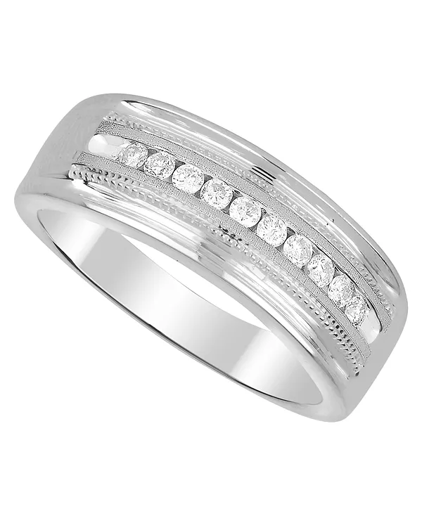 

Мужское кольцо с бриллиантом (1/2 карата) из белого или желтого золота Macy'S, white