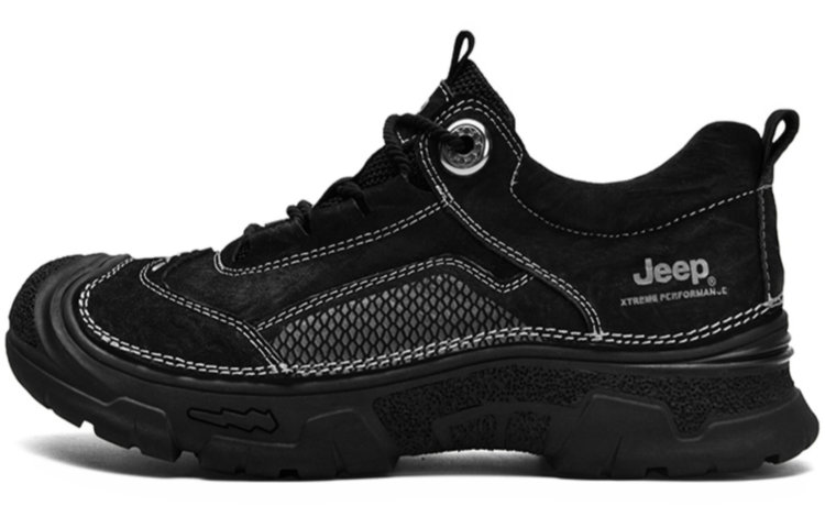 

Jeep Низкие уличные кроссовки мужские черные, цвет Black