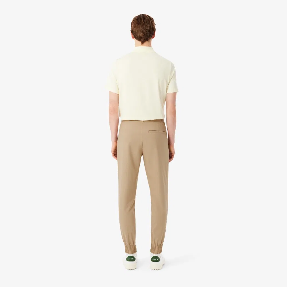 Мужские гольф-джоггеры бежевые от Lacoste — фото 3