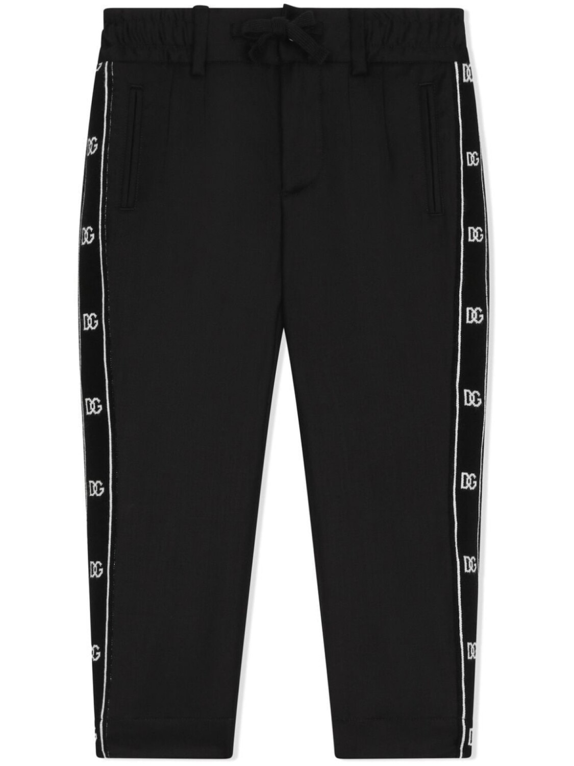 

Dolce & Gabbana шерстяные брюки с логотипом, черный