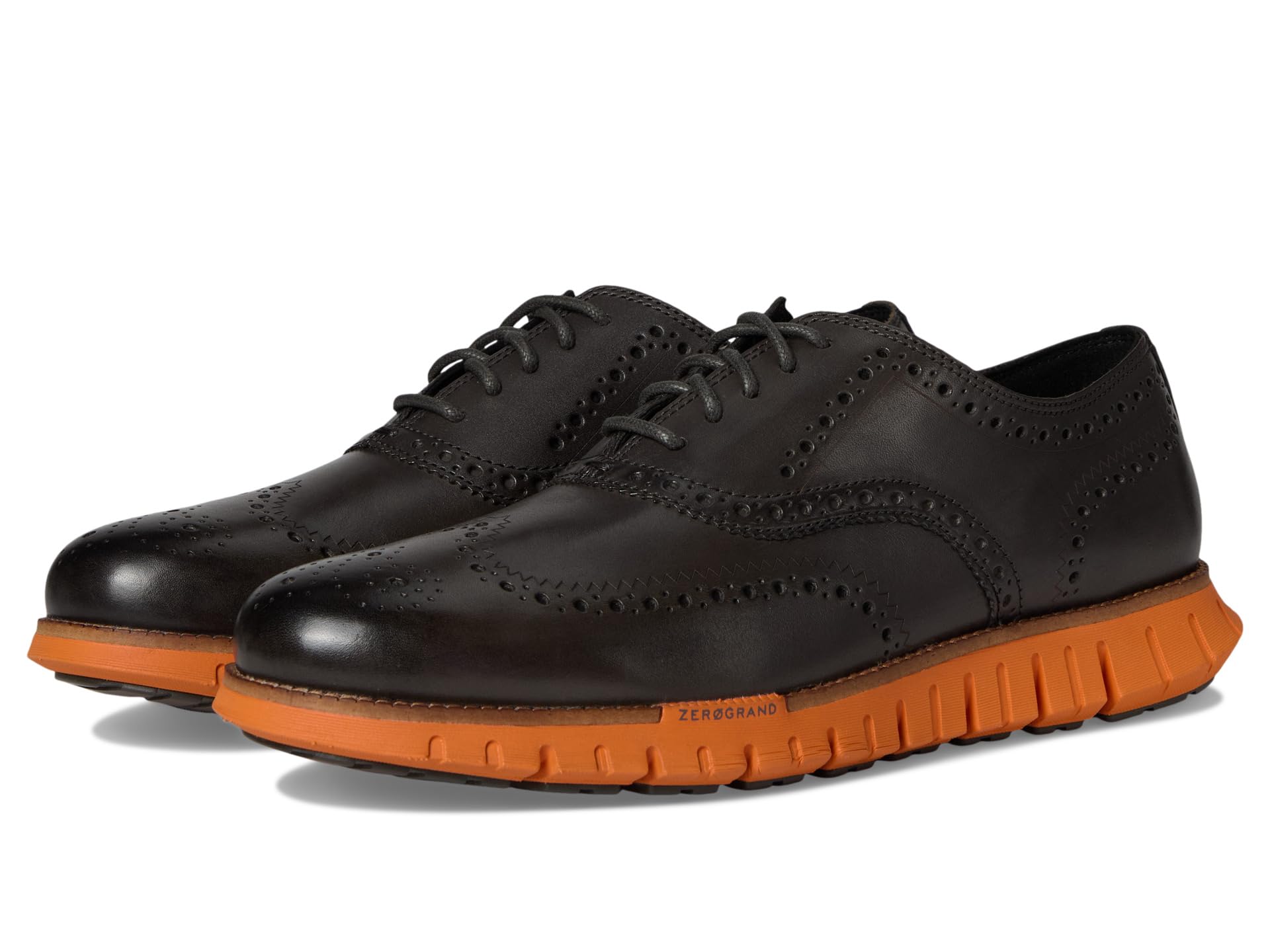 

Оксфорды Cole Haan Zerogrand Remastered Wingtip Oxfords, цвет Raven/Dark Natural/Marmalade