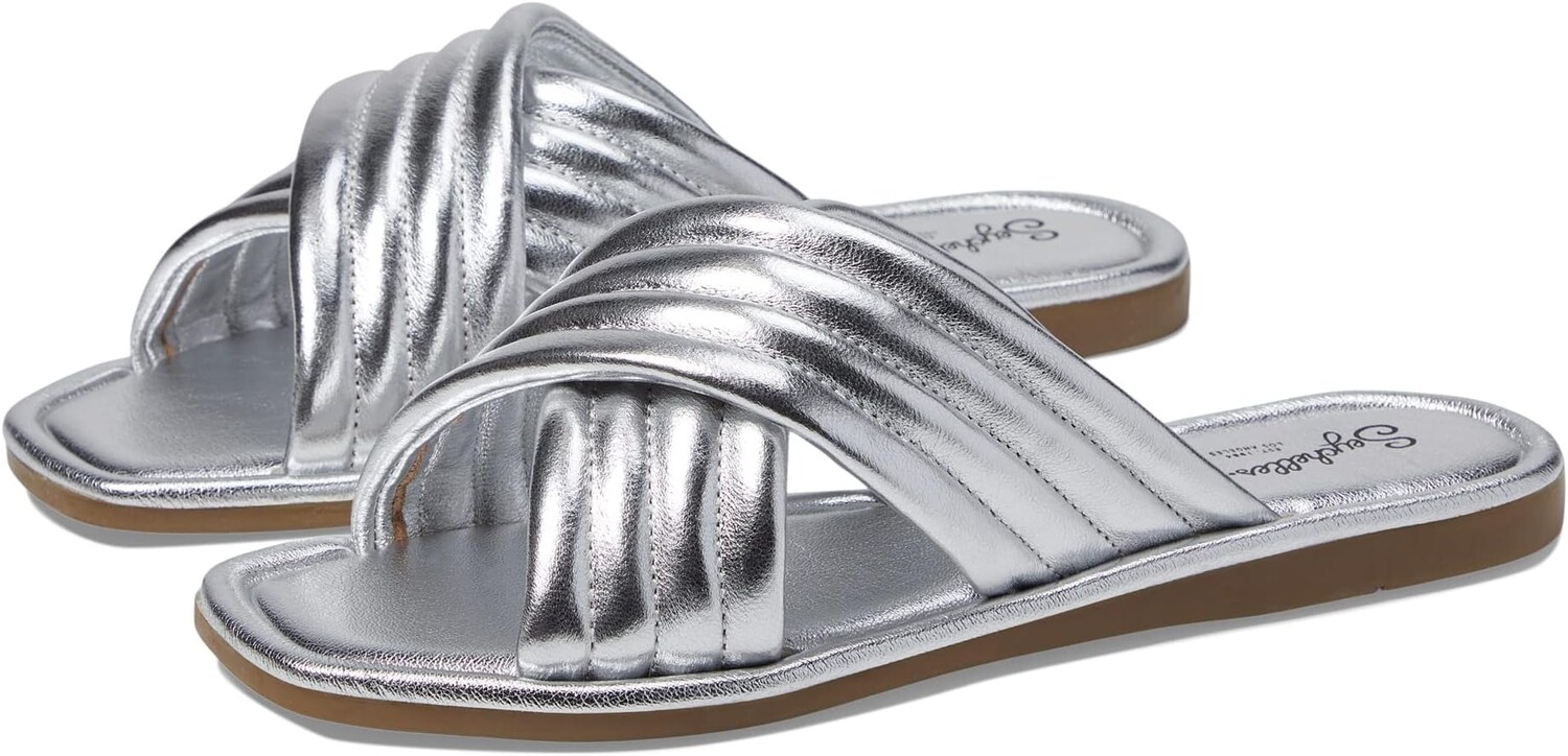 Сандалии Seychelles Word For Word, цвет Silver Metallic Leather