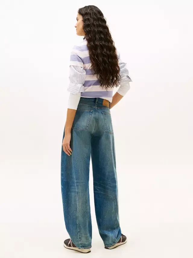 Джинсы Tommy Jeans Ella Barrel Tapered Fit, цвет синий (средний) Tommy Hilfiger — фото 3