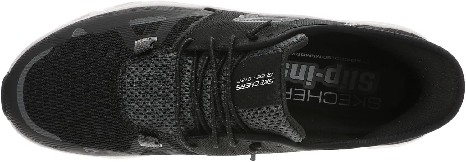 Мужские кроссовки Skechers Glide-Step Pro, Black Mesh White — фото 2