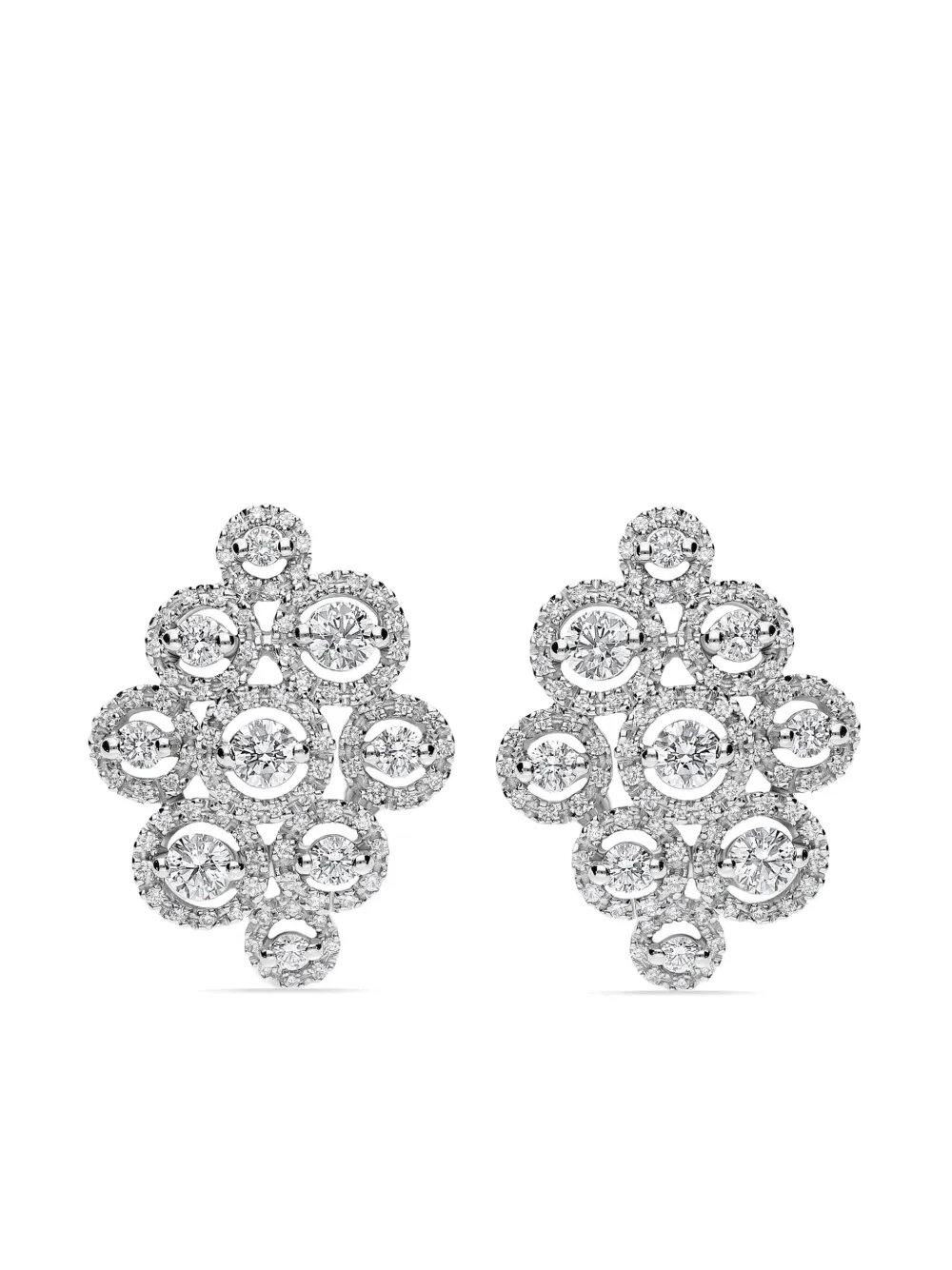 

Серьги Crops из белого золота с бриллиантами LEO PIZZO, серебряный