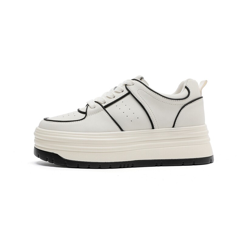 

Кеды DAPHNE Skateboard Shoes Women's Low-Top, бежевый/черный