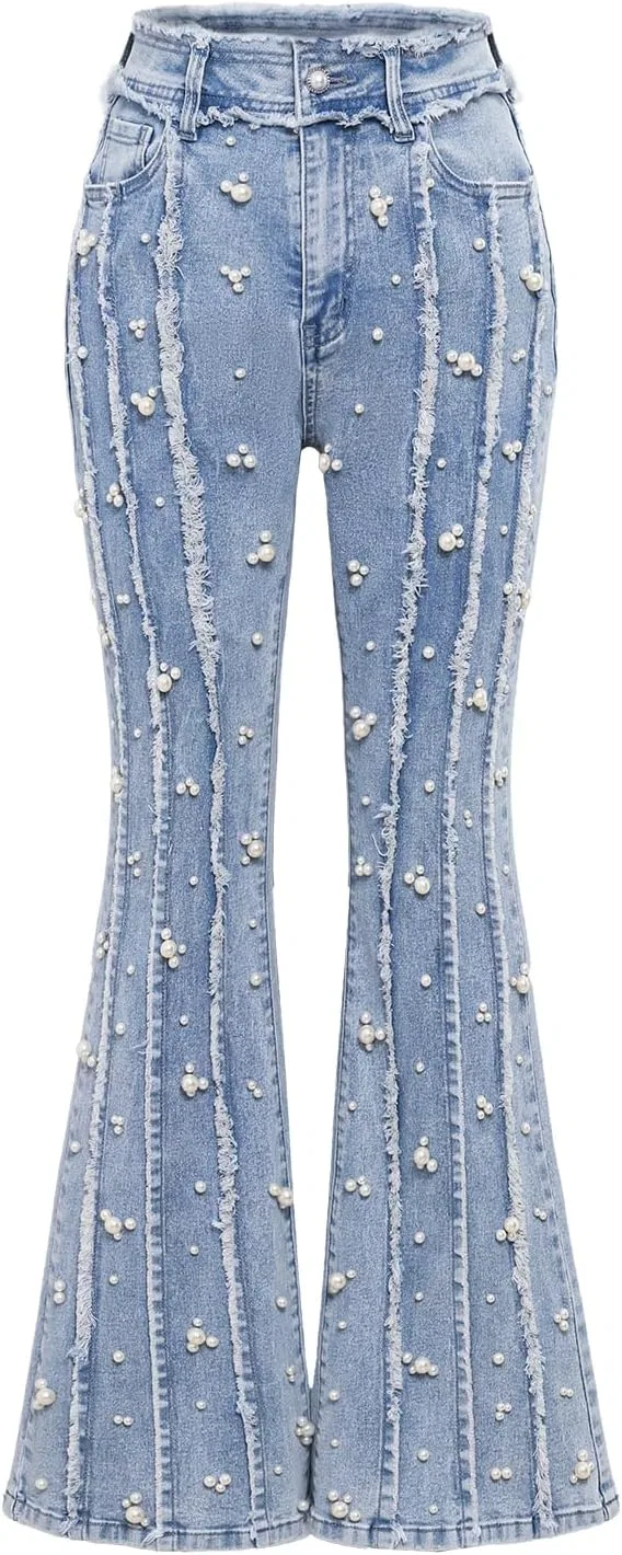 Джинсы клеш Light Blue, Pearl