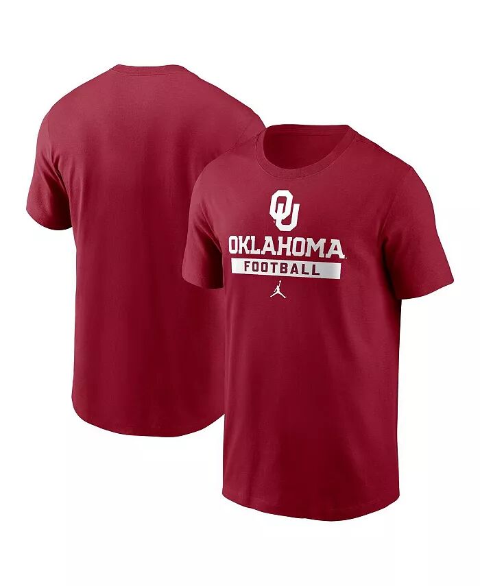 

Футболка мужская темно-красная Oklahoma Sooners Jordan