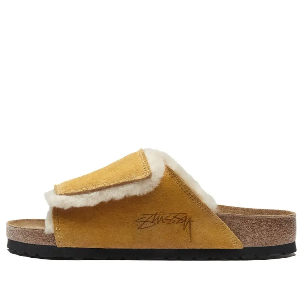 

Кроссовки Birkenstock x Stussy Solana Shearling Slide 'Caramel'