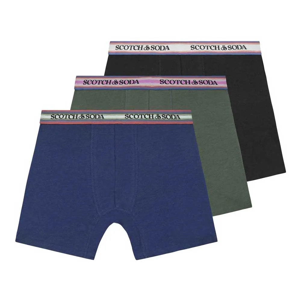 

Трусы-боксеры Scotch & Soda SSFA24M152062 3 units, разноцветный