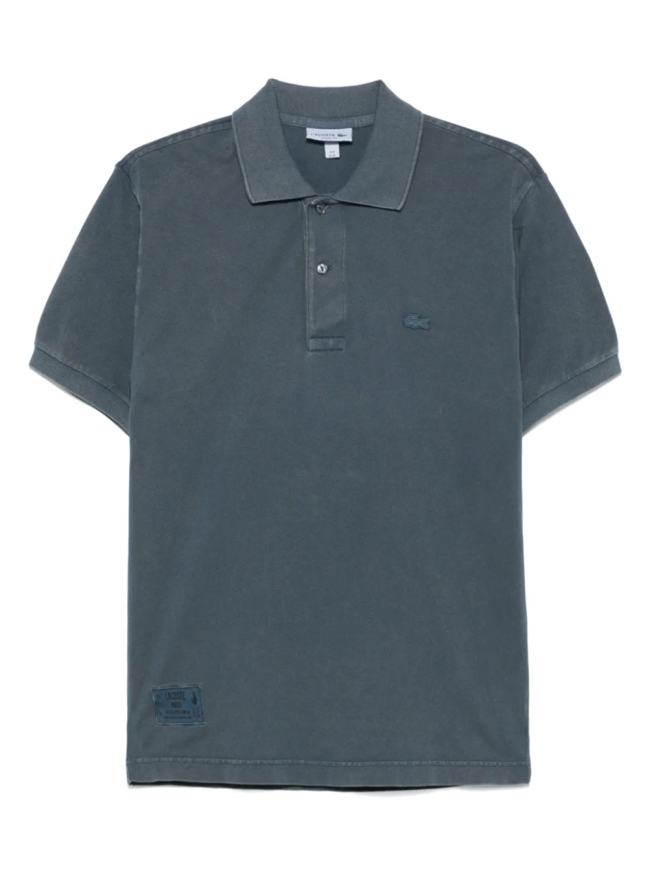 

Рубашка поло Lacoste с эффектом потертости, синий
