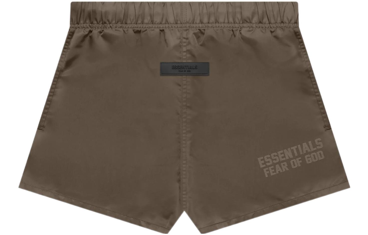 Шорты для бега Fear Of God Essentials, темно-бежевые — фото 2