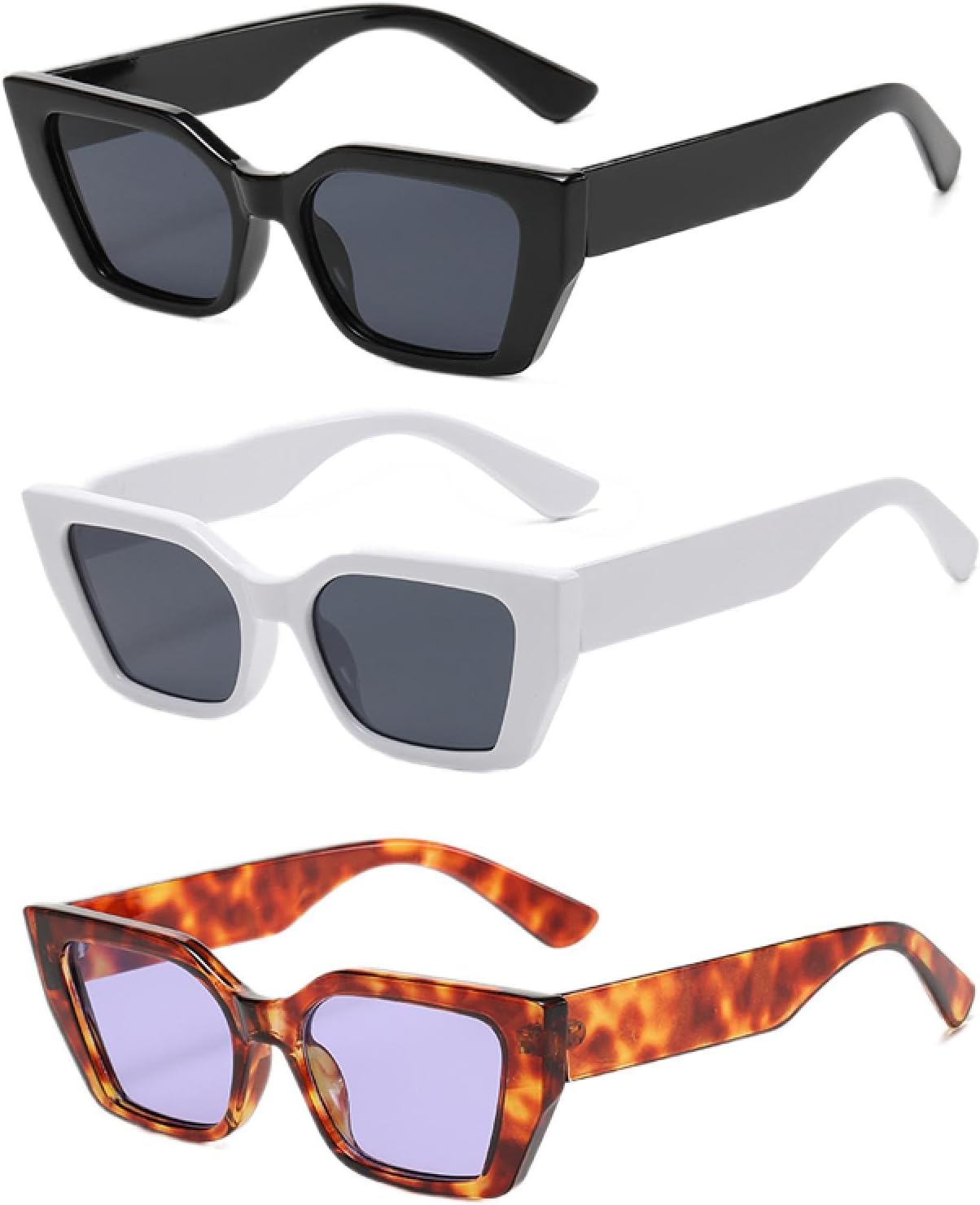 

Солнцезащитные очки с защитой от УФ-излучения UV400 | Маленькая оправа "кошачий глаз" с градиентным переходом | Для женщин и мужчин, для занятий спортом на открытом воздухе и вождения DSVIGF, 3pcs Z08